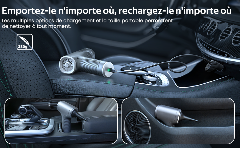 Aspirateur pour Voiture sans fil 4 en 1
